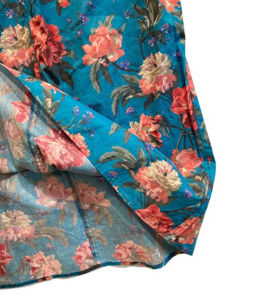 LA MARINE FRANCAISE（マリンフランセーズ）LA MARINE FRANCAISE (マリンフランセーズ) DECADENT BLOOMS ロングワンピース ネイビー×ピンク サイズ:-の古着・服飾アイテム