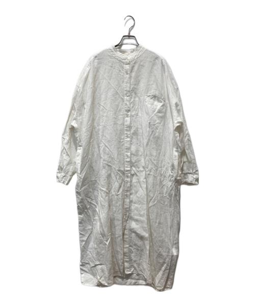 journal standard luxe（ジャーナルスタンダード ラックス）journal standard luxe (ジャーナルスタンダード リュクス) リネンワッシャー Big-シャツワンピース ホワイト サイズ:-の古着・服飾アイテム