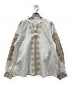 SUMI STYLEスミ スタイル）の古着「刺繍ブラウス」｜ホワイト