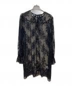 BAUM UND PFERDGARTENバウムウンドヘルガーデン）の古着「レースワンピース」｜ブラック