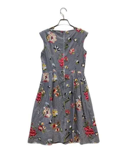 TOCCA（トッカ）TOCCA (トッカ) potted flowers 刺繍ワンピ ネイビーの古着・服飾アイテム
