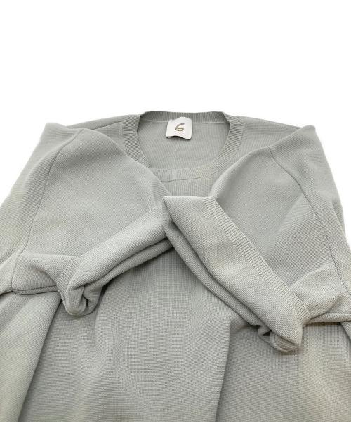 6(ROKU) BEAUTY&YOUTH（ロク ビューティーアンドユース）6(ROKU) BEAUTY&YOUTH (ロク ビューティーアンドユース) 半袖ニット 黄緑 サイズ:FREEの古着・服飾アイテム