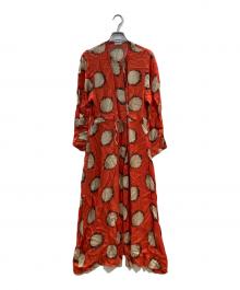 STEVEN ALAN（スティーブンアラン）の古着「LIBERTY PRINT SUNFLOWER ONE-PIECE」｜レッド