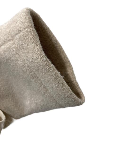 DANTON（ダントン）DANTON (ダントン) WOOL MOSSER ノーカラージャケット ベージュ サイズ:Sの古着・服飾アイテム