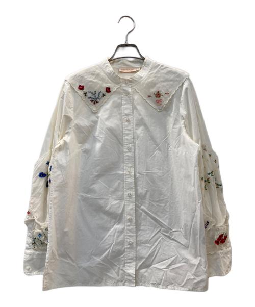 TORY BURCH（トリーバーチ）TORY BURCH (トリーバーチ) ブラウス ホワイト サイズ:8号の古着・服飾アイテム