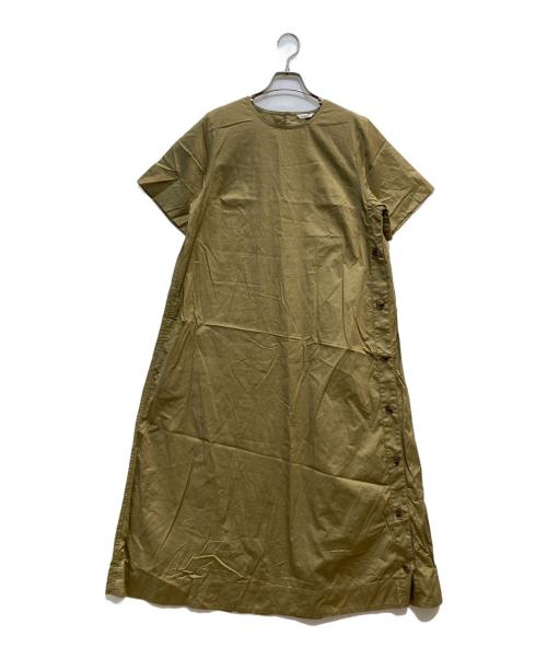 LE GLAZIK（ル グラジック）LE GLAZIK (ル グラジック) 半袖ワンピース ブラウン サイズ:36の古着・服飾アイテム