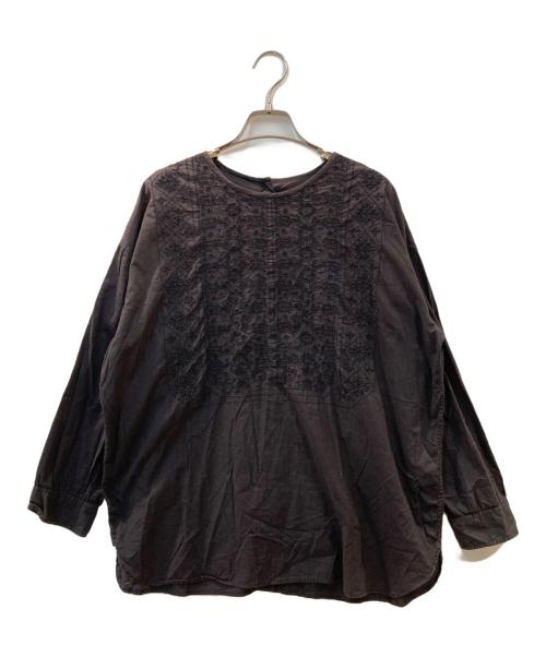 maison de soil（メゾンドソイル）maison de soil (メゾンドソイル) コットンブラウス ブラック サイズ:2の古着・服飾アイテム