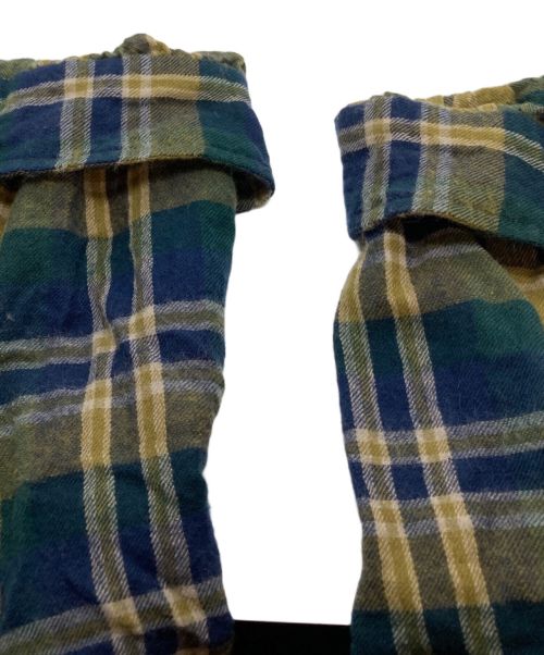 maison de soil（メゾンドソイル）maison de soil (メゾンドソイル) コットンウールチェックピンタックワンピース ネイビー サイズ:1の古着・服飾アイテム