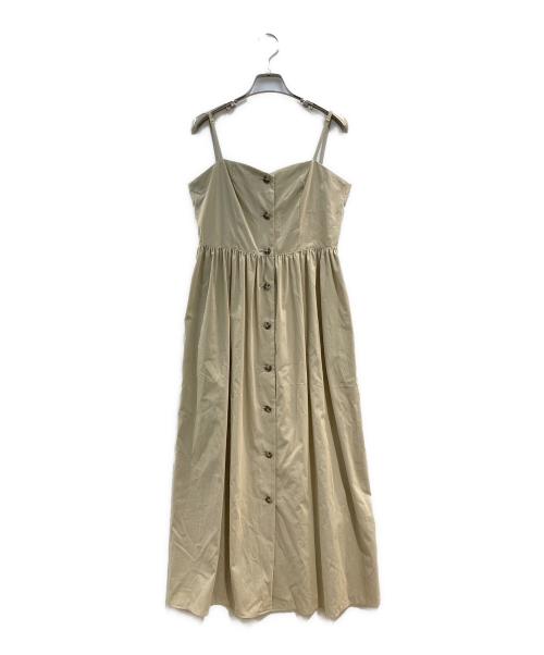 Spick and Span（スピック＆スパン）Spick and Span (スピックアンドスパン) コットンナイロンキャミソールボリュームドレス ベージュ サイズ:-の古着・服飾アイテム