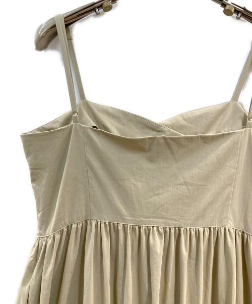 Spick and Span（スピック＆スパン）Spick and Span (スピックアンドスパン) コットンナイロンキャミソールボリュームドレス ベージュ サイズ:-の古着・服飾アイテム
