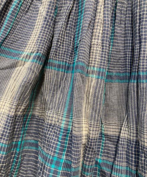 SOIL（ソイル）SOIL (ソイル) スカート ブルー サイズ:Mの古着・服飾アイテム