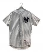 Majesticマジェスティック）の古着「ヤンキース オーセンティックゲームシャツ 背番号 55」｜ホワイト