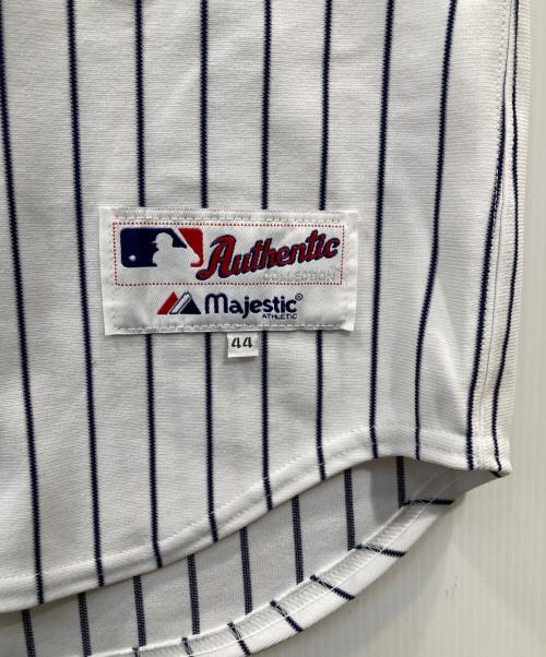 Majestic（マジェスティック）Majestic (マジェスティック) ヤンキース オーセンティックゲームシャツ 背番号 55 ホワイト サイズ:44の古着・服飾アイテム