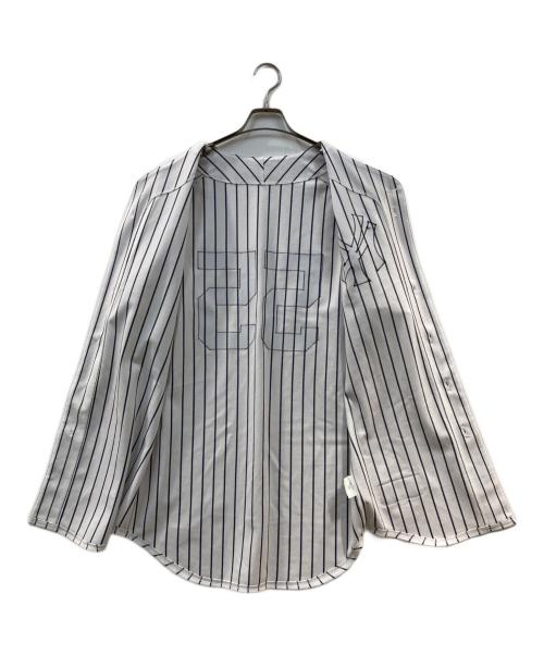 Majestic（マジェスティック）Majestic (マジェスティック) ヤンキース オーセンティックゲームシャツ 背番号 55 ホワイト サイズ:44の古着・服飾アイテム