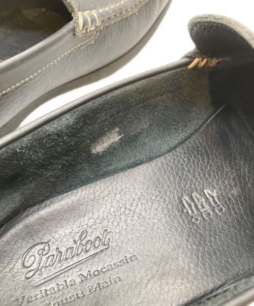 PARABOOT（パラブーツ）PARABOOT (パラブーツ) ドライビングシューズ ブラック サイズ:8 2/1の古着・服飾アイテム