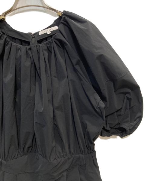 CADUNE（カデュネ）CADUNE (カデュネ) パフスリーブオールインワン ブラック サイズ:UK40の古着・服飾アイテム