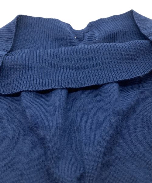 GUCCI（グッチ）GUCCI (グッチ) Vネックカーディガン ネイビー サイズ:Lの古着・服飾アイテム