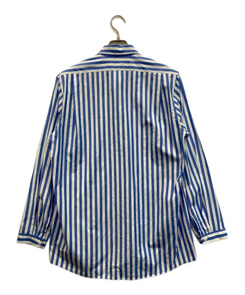 digawel（ディガウェル）digawel (ディガウェル) MIN-NANO (ミンナノ) ストライプシャツ ホワイト×ブルー サイズ:2の古着・服飾アイテム
