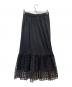 maria (マリア) PUNCHING MESH CODE FRILL SKIRT ブラック サイズ:F 未使用品：7000円