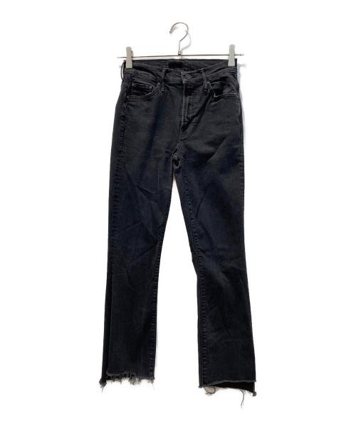 mother（マザー）mother (マザー) クロップドフレアスキニー ブラック サイズ:25の古着・服飾アイテム