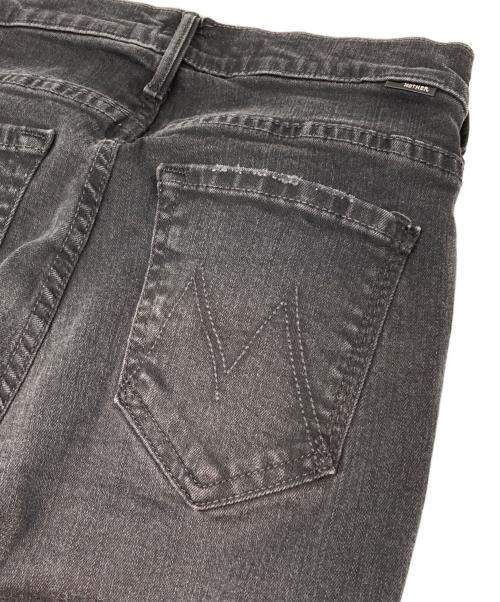 mother（マザー）mother (マザー) クロップドフレアスキニー ブラック サイズ:25の古着・服飾アイテム