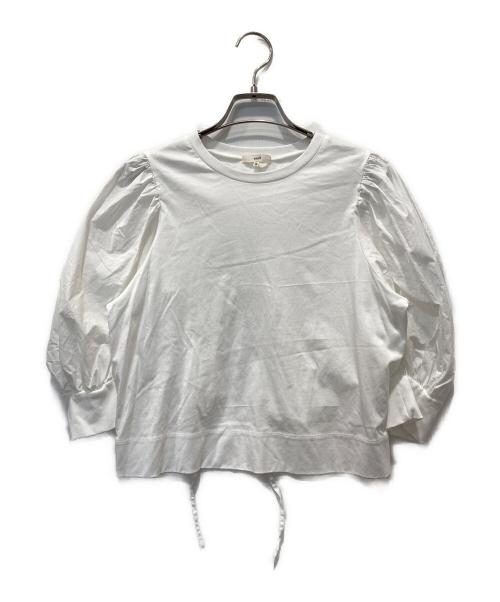 YORI（ヨリ）yori (ヨリ) ミニドロストパフTee ホワイト サイズ:38の古着・服飾アイテム