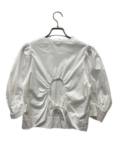 YORI（ヨリ）yori (ヨリ) ミニドロストパフTee ホワイト サイズ:38の古着・服飾アイテム