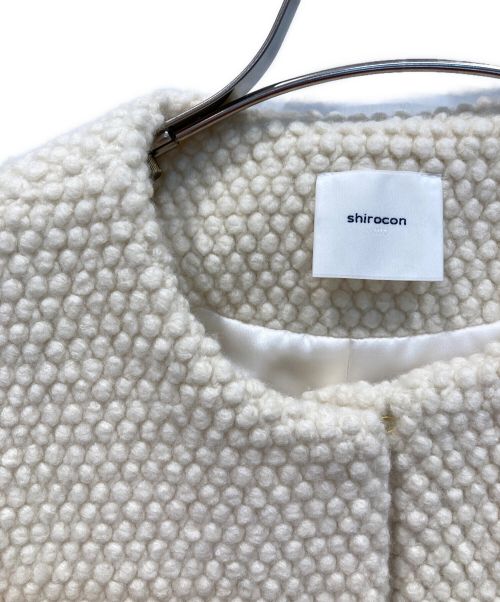 shirocon（シロコン）shirocon (シロコン) スノーマンジャケット ホワイト サイズ:36 未使用品の古着・服飾アイテム