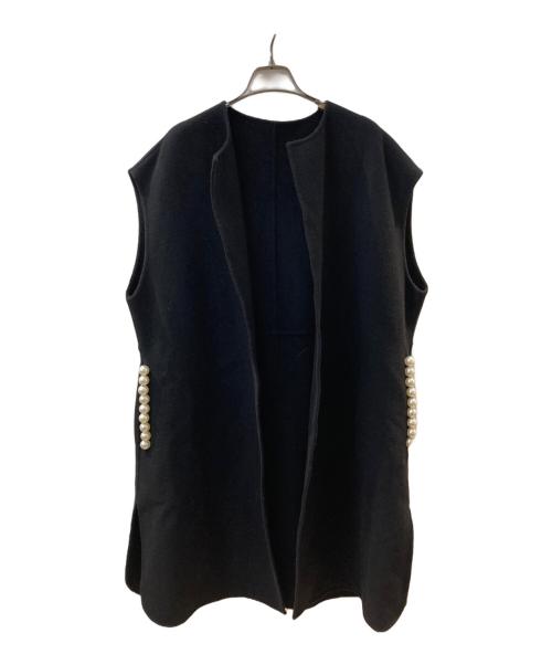 trefle（トレフル）trefle (トレフル) ジレ ブラック サイズ:Fの古着・服飾アイテム