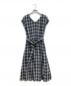 JILL STUARTジルスチュアート）の古着「チェックワンピース」｜ブラック