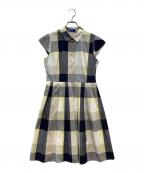 BLUE LABEL CRESTBRIDGEブルーレーベルクレストブリッジ）の古着「シャツワンピース」｜イエロー