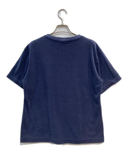 LACOSTE（ラコステ）LACOSTE (ラコステ) URBAN RESEARCH DOORS (アーバンリサーチドアーズ) パイルクルーネックTシャツ ネイビー サイズ:36の古着・服飾アイテム