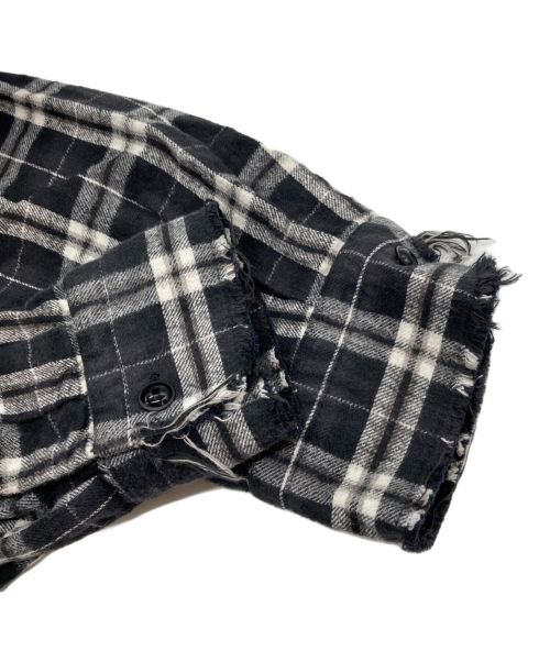 ESTNATION（エストネーション）ESTNATION (エストネーション) ネルシャツ ブラック×グレー サイズ:Mの古着・服飾アイテム