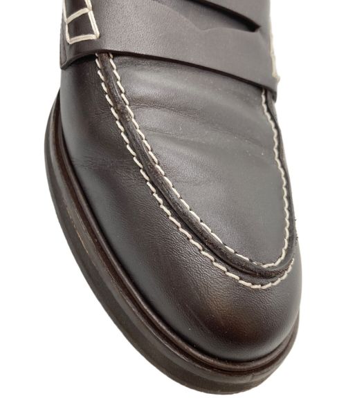 FLATTERED（フラッタード）flattered (フラッタード) コインローファー ブラウン サイズ:39の古着・服飾アイテム