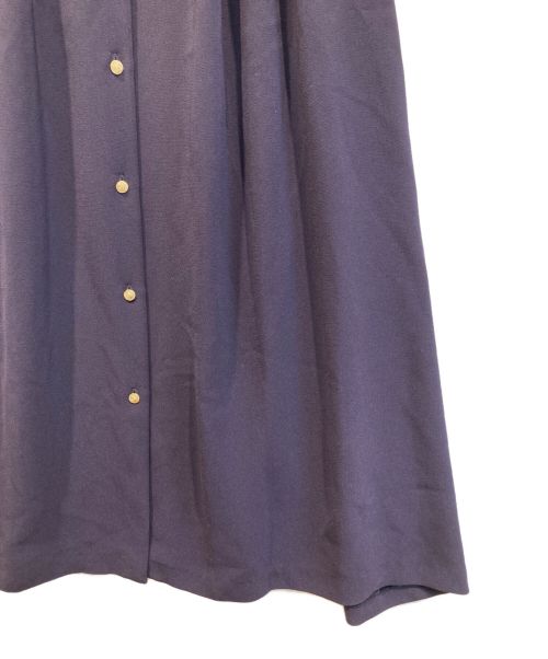 CORCOVADO（コルコバード）CORCOVADO (コルコバード) Hi-twist Double Cloth シャツドレス ネイビー×ホワイト サイズ:38の古着・服飾アイテム