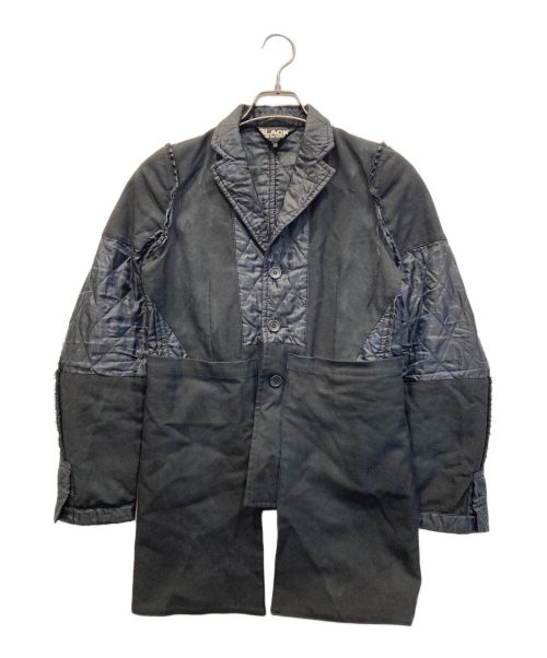 BLACK COMME des GARCONS（ブラックコムデギャルソン）BLACK COMME des GARCONS (ブラック コムデギャルソン) キルティング ドッキング リバーシブル ジャケット ブラック サイズ:XSの古着・服飾アイテム