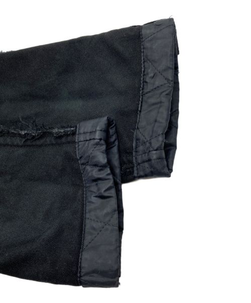 BLACK COMME des GARCONS（ブラックコムデギャルソン）BLACK COMME des GARCONS (ブラック コムデギャルソン) キルティング ドッキング リバーシブル ジャケット ブラック サイズ:XSの古着・服飾アイテム