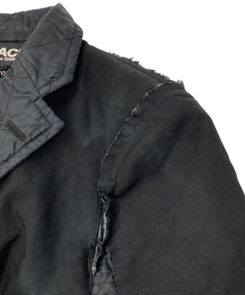 BLACK COMME des GARCONS（ブラックコムデギャルソン）BLACK COMME des GARCONS (ブラック コムデギャルソン) キルティング ドッキング リバーシブル ジャケット ブラック サイズ:XSの古着・服飾アイテム