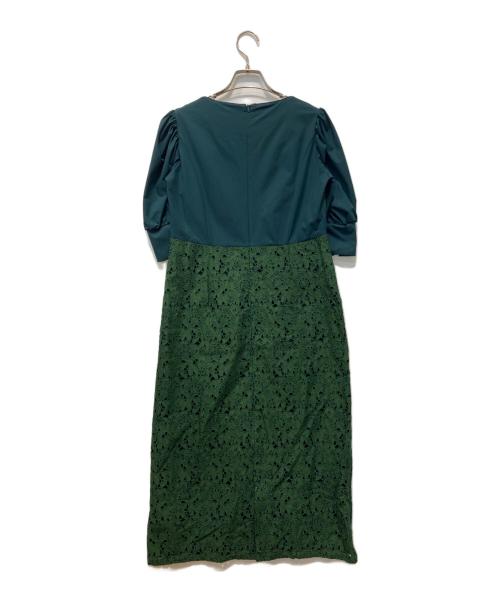 SETA ICHIRO（セタイチロウ）SETA ICHIRO (セタイチロウ) ボタニカルレースワンピース グリーン サイズ:S 未使用品の古着・服飾アイテム