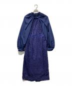 SETA ICHIROセタイチロウ）の古着「ノースリーブワンピース」｜ネイビー×パープル