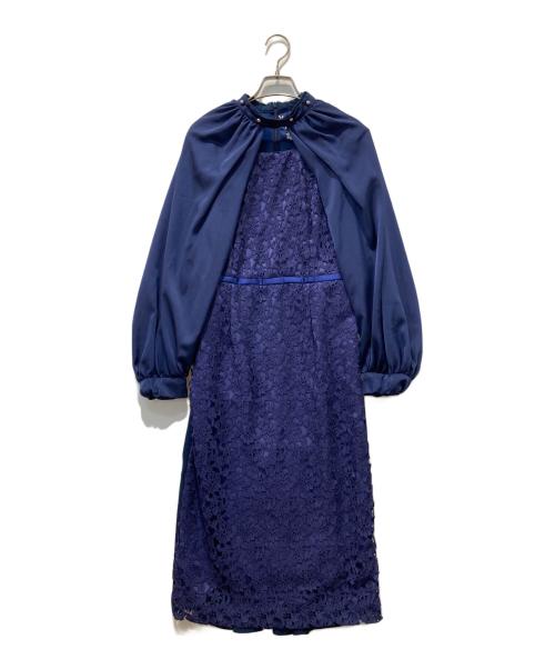 SETA ICHIRO（セタイチロウ）SETA ICHIRO (セタイチロウ) ノースリーブワンピース ネイビー×パープル 未使用品の古着・服飾アイテム