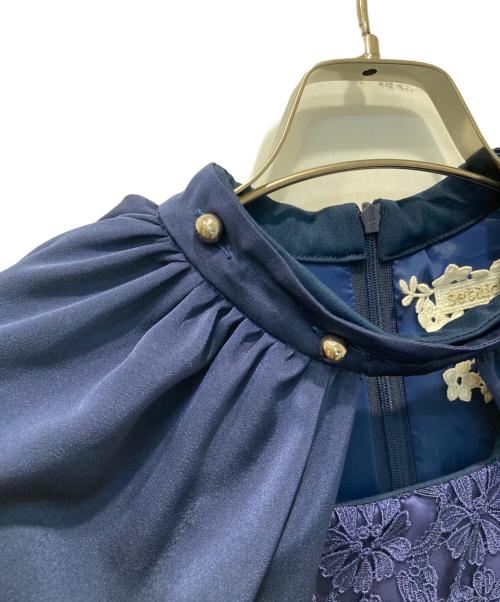 SETA ICHIRO（セタイチロウ）SETA ICHIRO (セタイチロウ) ノースリーブワンピース ネイビー×パープル 未使用品の古着・服飾アイテム