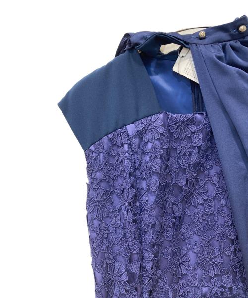 SETA ICHIRO（セタイチロウ）SETA ICHIRO (セタイチロウ) ノースリーブワンピース ネイビー×パープル 未使用品の古着・服飾アイテム