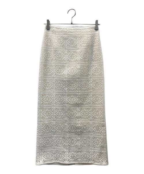 BEAUTY&YOUTH UNITED ARROWS（ビューティーアンドユースユナイテッドアローズ）BEAUTY&YOUTH UNITED ARROWS (ビューティーアンドユースユナイテッドアローズ) レーススカート ホワイト サイズ:Sの古着・服飾アイテム