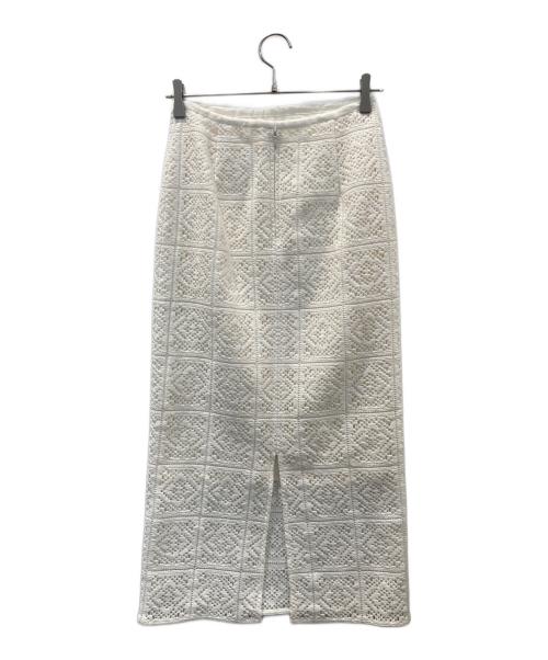 BEAUTY&YOUTH UNITED ARROWS（ビューティーアンドユースユナイテッドアローズ）BEAUTY&YOUTH UNITED ARROWS (ビューティーアンドユースユナイテッドアローズ) レーススカート ホワイト サイズ:Sの古着・服飾アイテム