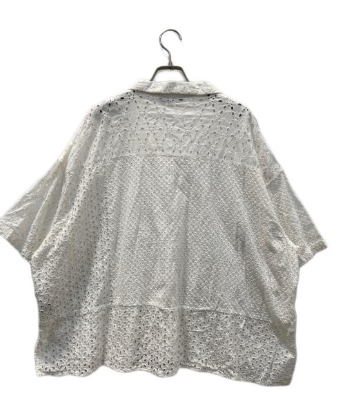 FRAMeWORK（フレームワーク）FRAMeWORK (フレームワーク) カットワーク刺繍半袖シャツ ホワイト サイズ:-の古着・服飾アイテム