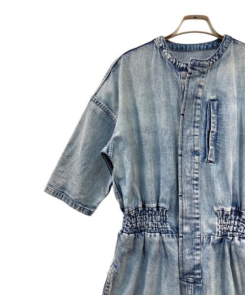 THIRD MAGAZINE（サードマガジン）THIRD MAGAZINE (サードマガジン) 10ozデニムオールインワン ブルー サイズ:9の古着・服飾アイテム
