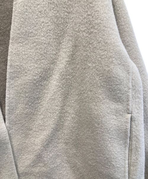 MUSE（ミューズ）MUSE (ミューズ) カシミヤブレンドノーカラーコート ベージュ サイズ:-の古着・服飾アイテム