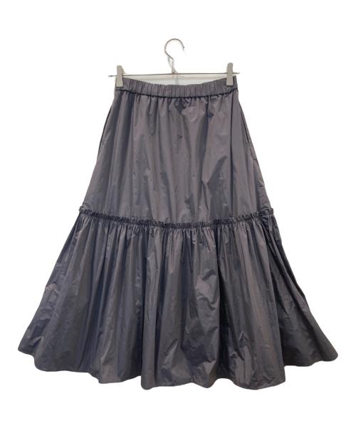 IENA（イエナ）IENA (イエナ) メモリータフタ ギャザーティアードスカート ブラック サイズ:-の古着・服飾アイテム
