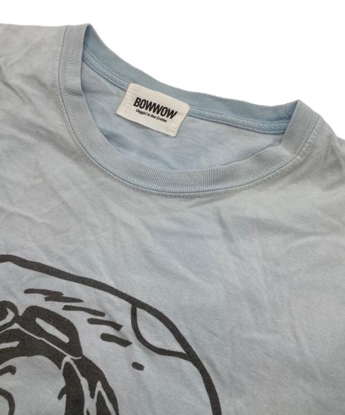 BOWWOW（バウワウ）BOWWOW (バウワウ) プリントTシャツ ライトブルー サイズ:Lの古着・服飾アイテム
